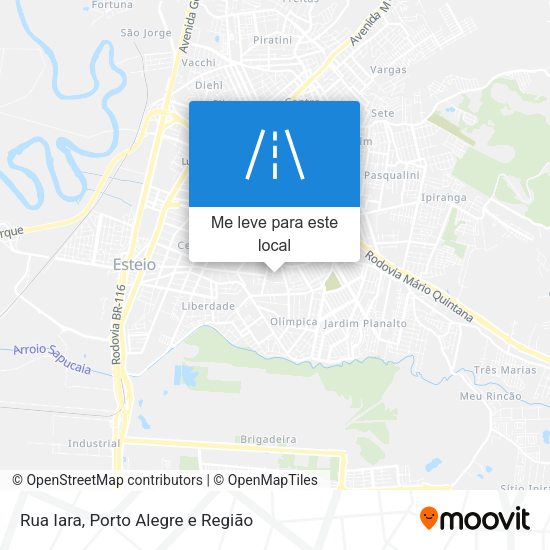 Rua Iara mapa