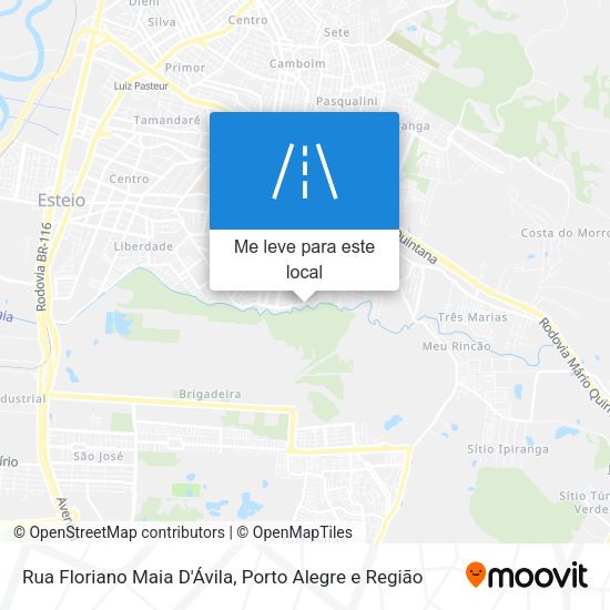 Rua Floriano Maia D'Ávila mapa