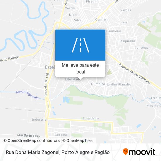 Rua Dona Maria Zagonel mapa