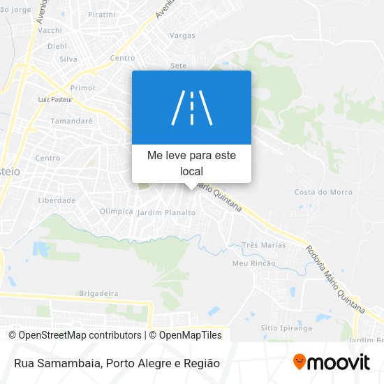 Rua Samambaia mapa