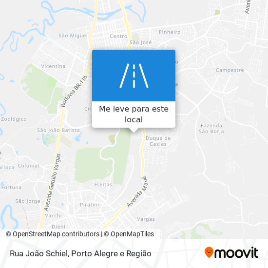 Rua João Schiel mapa