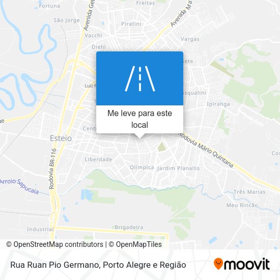 Rua Ruan Pio Germano mapa