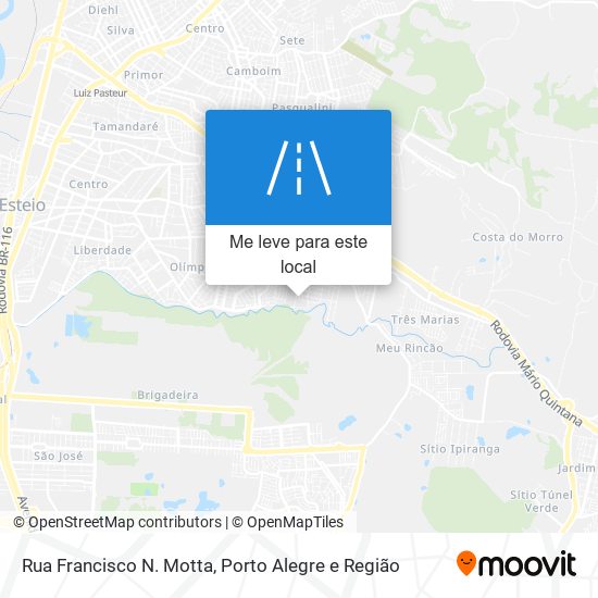 Rua Francisco N. Motta mapa