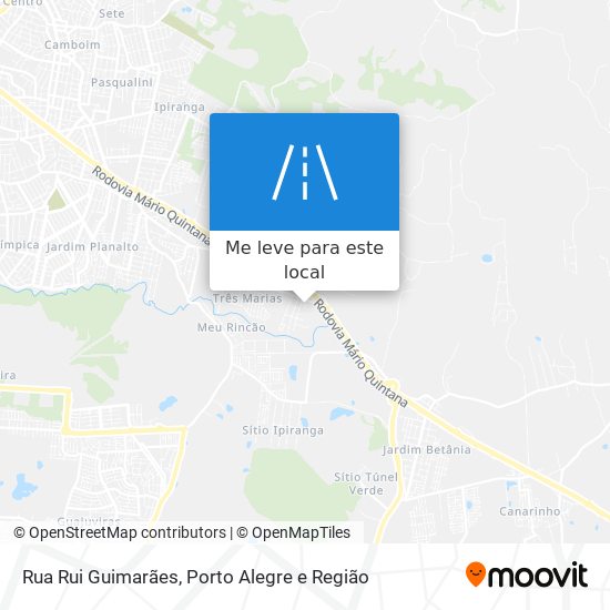 Rua Rui Guimarães mapa