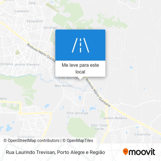 Rua Laurindo Trevisan mapa