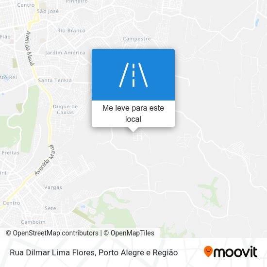 Rua Dilmar Lima Flores mapa