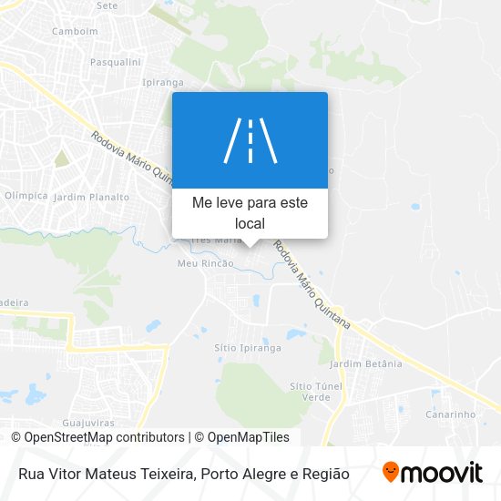 Rua Vitor Mateus Teixeira mapa
