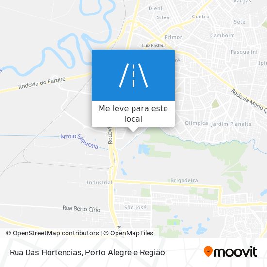 Rua Das Hortências mapa