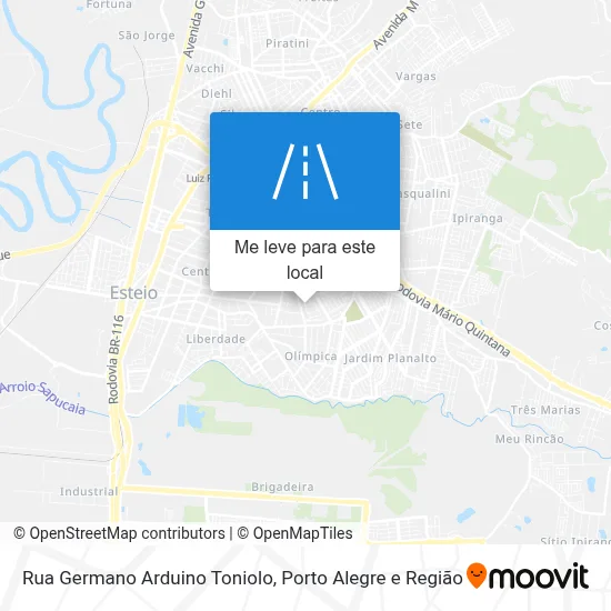 Rua Germano Arduino Toniolo mapa
