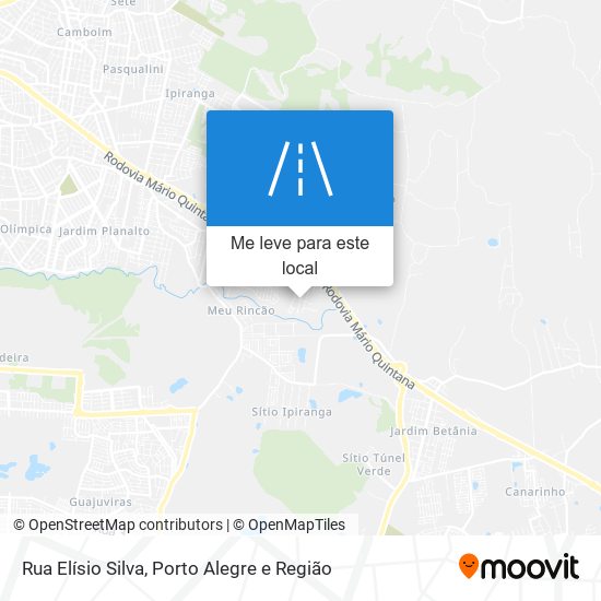 Rua Elísio Silva mapa