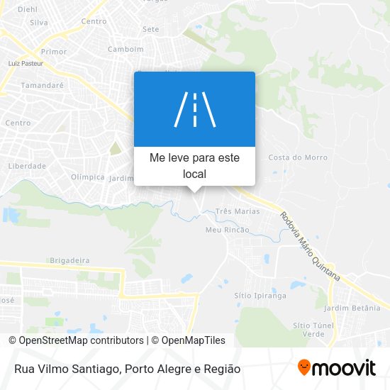 Rua Vilmo Santiago mapa