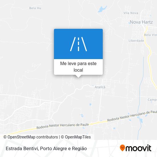Estrada Bentivi mapa