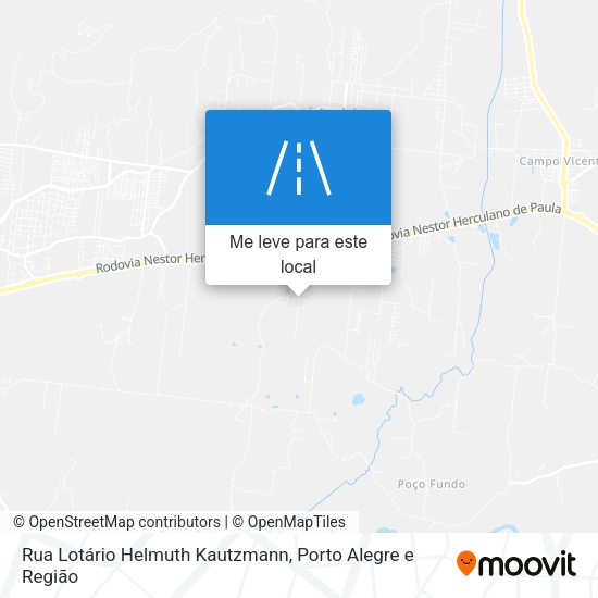 Rua Lotário Helmuth Kautzmann mapa