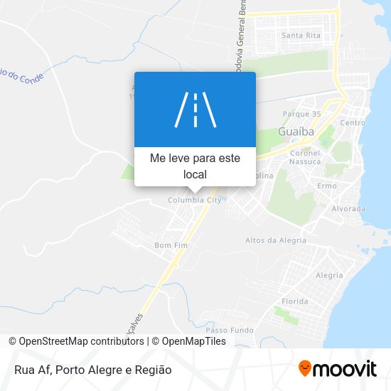 Rua Af mapa