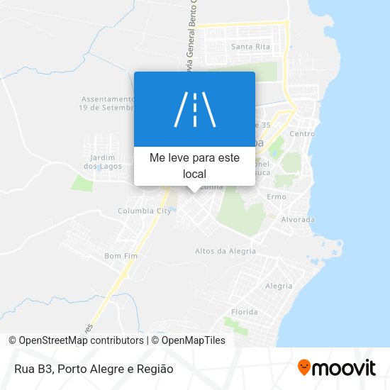 Rua B3 mapa