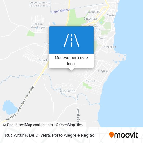 Rua Artur F. De Oliveira mapa