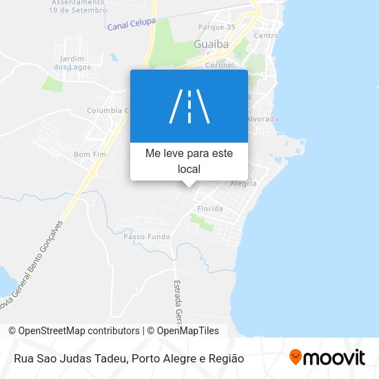 Rua Sao Judas Tadeu mapa