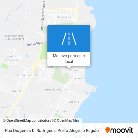 Rua Diogenes D. Rodrigues mapa