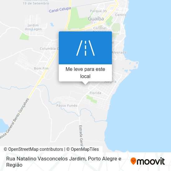 Rua Natalino Vasconcelos Jardim mapa