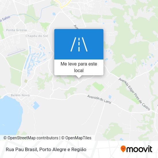 Rua Pau Brasil mapa