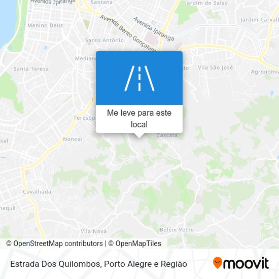 Estrada Dos Quilombos mapa