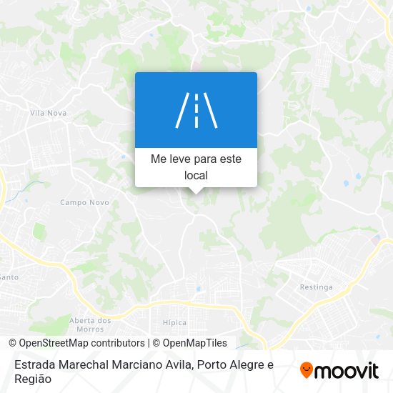 Estrada Marechal Marciano Avila mapa