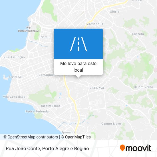 Rua João Conte mapa