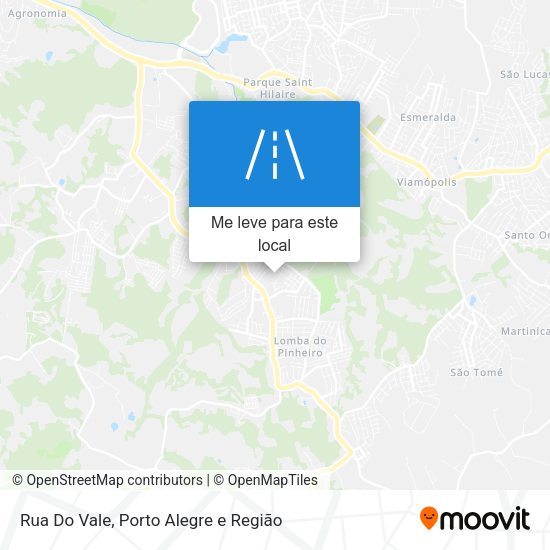 Rua Do Vale mapa