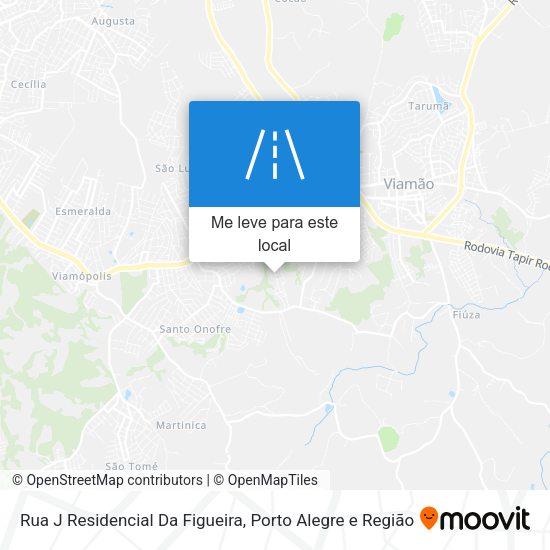 Rua J Residencial Da Figueira mapa