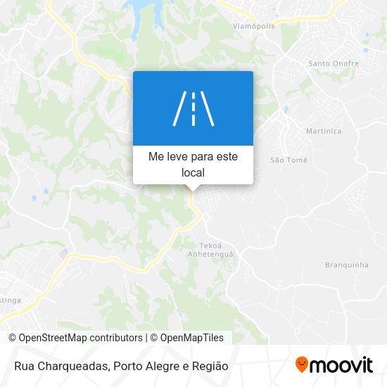 Rua Charqueadas mapa