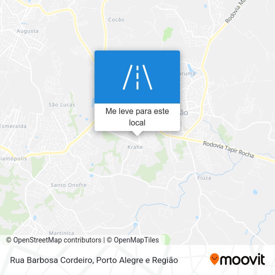 Rua Barbosa Cordeiro mapa