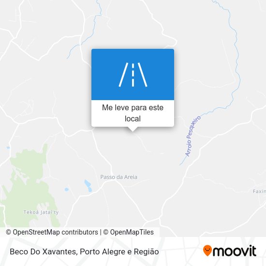 Beco Do Xavantes mapa