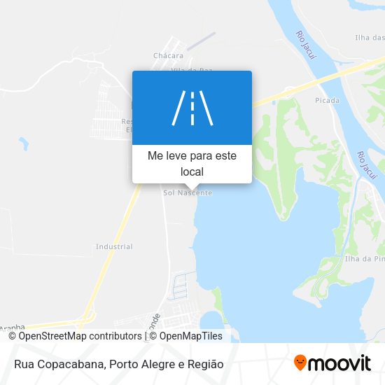 Rua Copacabana mapa