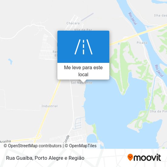 Rua Guaíba mapa