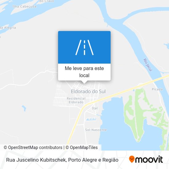 Rua Juscelino Kubitschek mapa