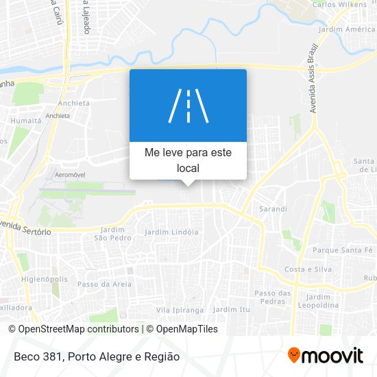 Beco 381 mapa