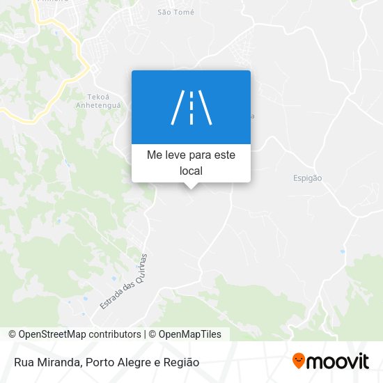 Rua Miranda mapa