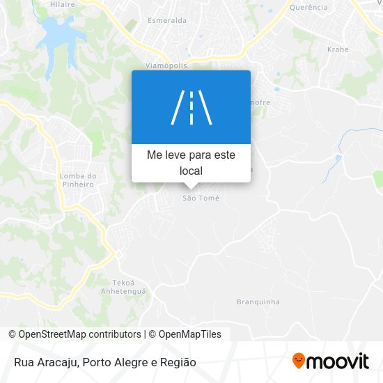 Rua Aracaju mapa