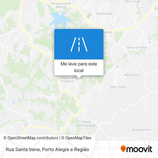 Rua Santa Irene mapa