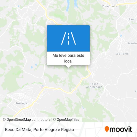 Beco Da Mata mapa