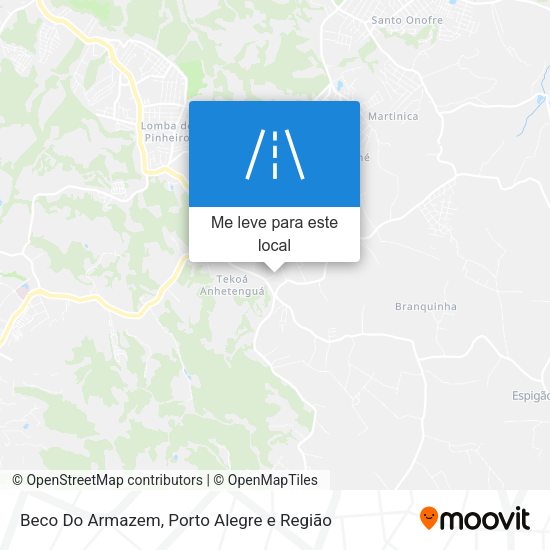 Beco Do Armazem mapa