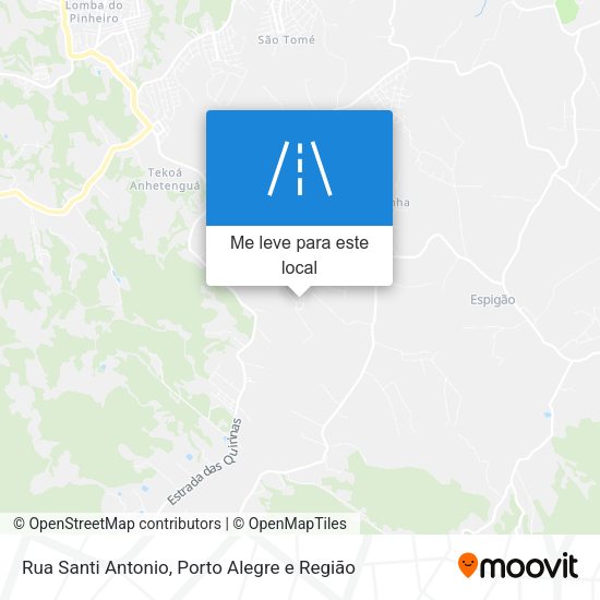 Rua Santi Antonio mapa