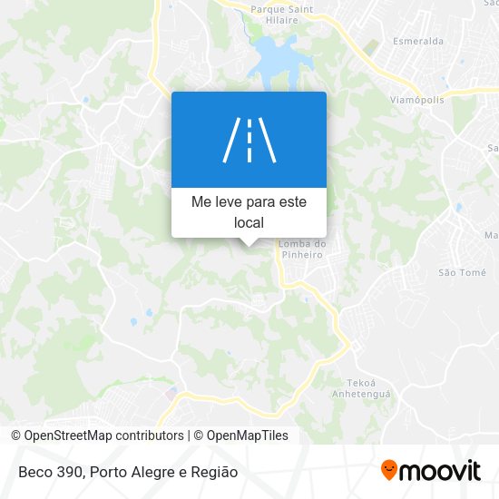 Beco 390 mapa