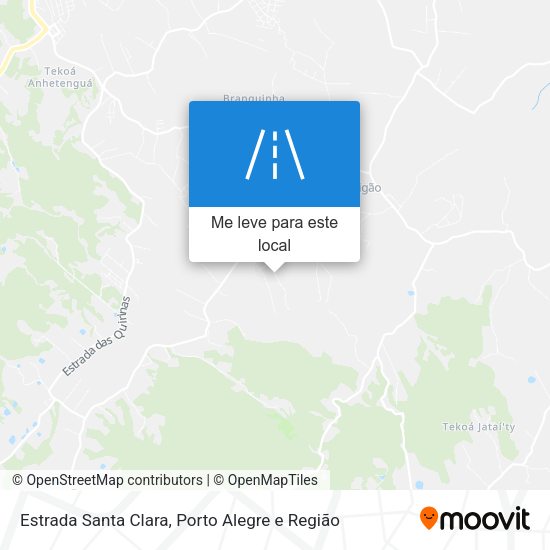 Estrada Santa Clara mapa