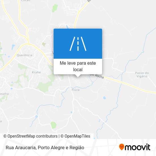 Rua Araucaria mapa