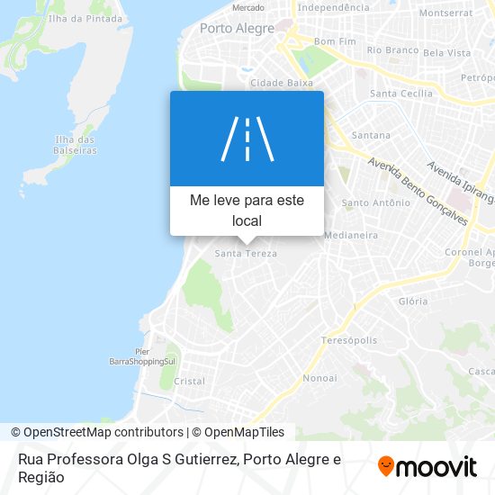 Rua Professora Olga S Gutierrez mapa