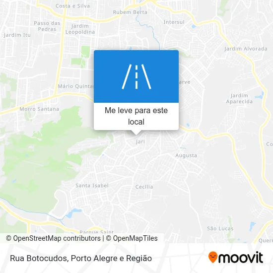 Rua Botocudos mapa