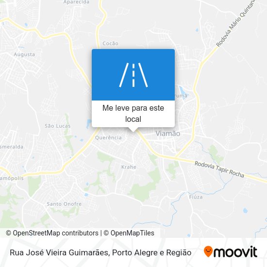 Rua José Vieira Guimarães mapa