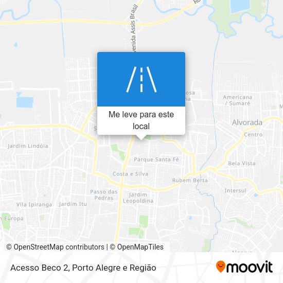 Acesso Beco 2 mapa