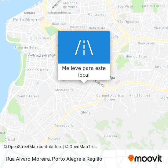 Rua Alvaro Moreira mapa